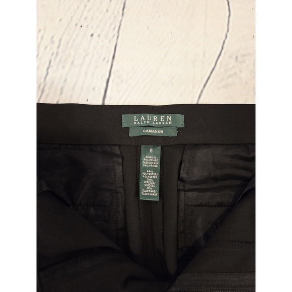 Lauren Ralph Lauren Womens Camaron Modern Slim Trouser Black 8 Business - Picture 7 of 7